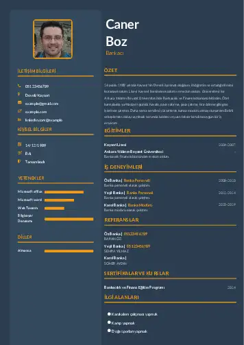 Bankacı CV Örnekleri cv indir